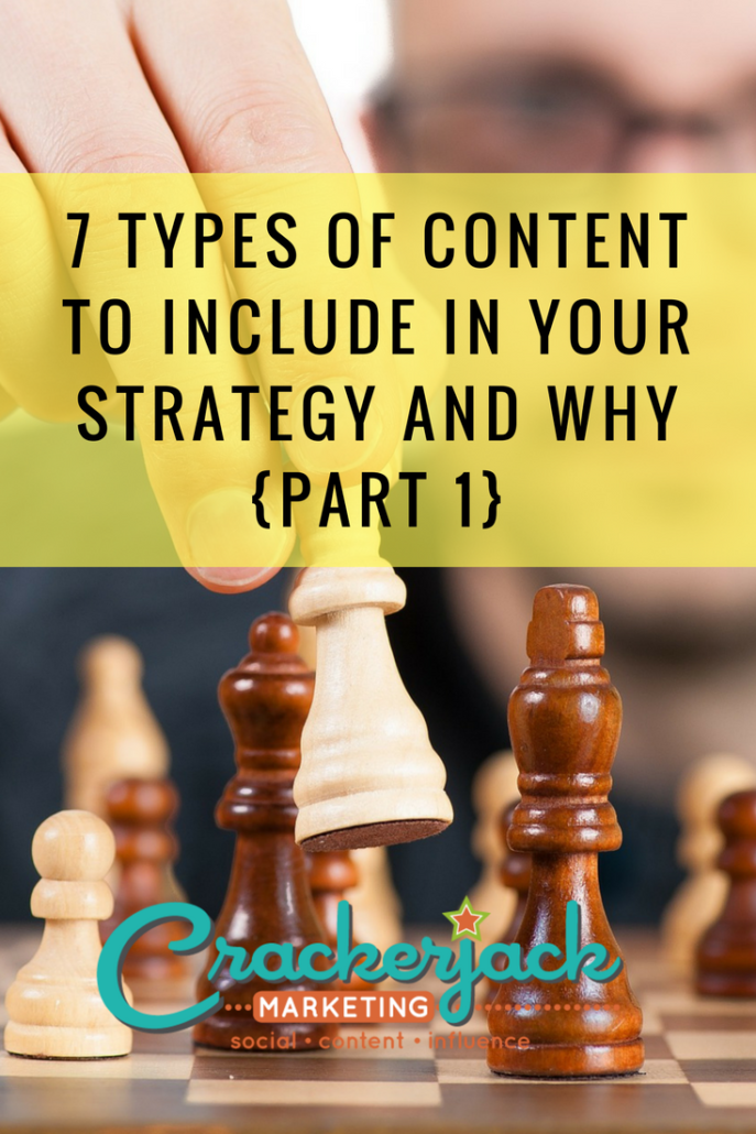 7 Types of Content to Include in Your Strategy and Why {Part 1}