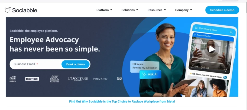 Sociabble Homepage