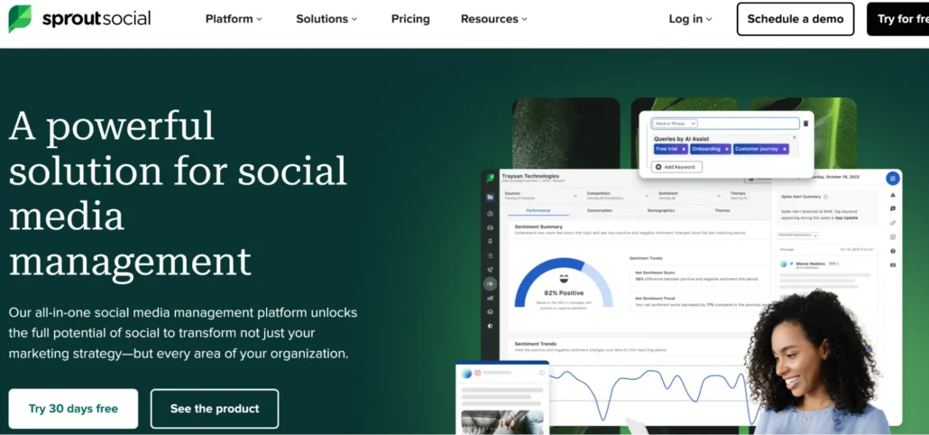 Sprout Social Homepage